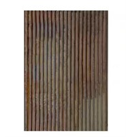 Corrugated Metal Colorado Rusted 2x3'' panel 3pk
