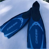 Blue Snorkel Fins CRESSI Brand