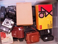 Container of cameras including box, Pentax IQ