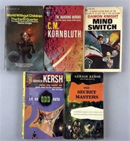 5 Sci Fi 1st Editions Knight, Kornbluth, Kersh
