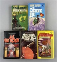5 Sci Fi 1st Editions Zelazny Van Vogt Vinge