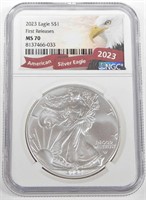 2023 SILVER EAGLE - NGC MS70 FIRST RELEASES