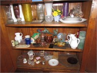 vases,pitchers,glassware & items