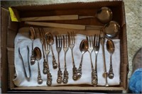 Silvertone Spoons, Forks, Tongs, & More