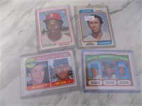 Lot 4 Vintage Baseball Cards