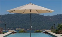 Sunvilla 10' Round Solar Led Market Umbrella