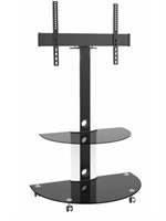 Tygerclaw Superior Tv Cart With Glossy Glass Base