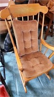 Pressed Back wood rocking chair