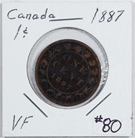 1887  Canada  Large Cent   VF