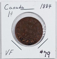 1884  Canada  Large Cent   VF