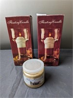 2 Floating Candles & Powder Sachet Small Candle