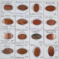 Lot of 16  Elongated  Lincoln Cents