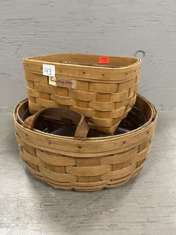 (2) Longaberger Baskets