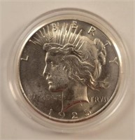 1925-P Peace Silver Dollar, Higher Grade