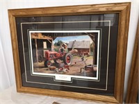 Three framed farming prints 20 1/2 x 16 1/2