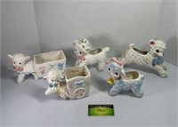 Lamb Porcelain Planters