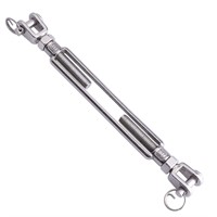 SS 3/8 Inch M10 Jaw & Jaw Turnbuckle1200 lbs Load