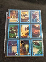 1 Sheet of ET Trading Cards