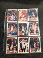 1 Sheet of Bulls Basketball Cards