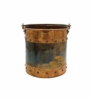 Copper and Brass Grain Measure Bucket