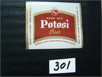 Set of 2 - Good Old Potosi Beer Labels