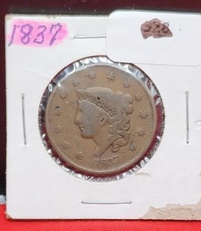 1837 Large 1 Cent
