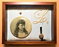 Antique Items in Shadow Box