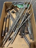 Misc hardware, large bolts, rods