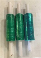 Three Rolls of 10" Wide Movers Stretch Wrap