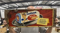 1950's Sunbeam Bread Patina Advertising Sign