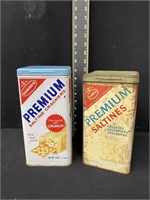 Pair of Vintage Nabisco Advertising Tins