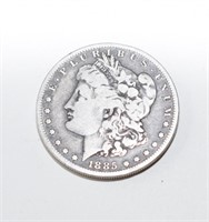 1885-S US MORGAN SILVER DOLLAR ! NICE PATINA !