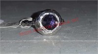 AMETHYST RING STAMPED .925 SIZE 7