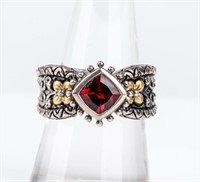 Jewelry Sterling Silver Bixby Garnet Ring
