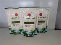 $18 Spearmint & Menthol Epsom Salt 3-1LB Bags