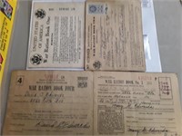 WORLD WAR 2 RATION BOOKS WITH SOME STAMPS