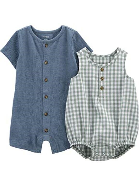 Simple Joys by Carter's Baby Boys' Button Romper,