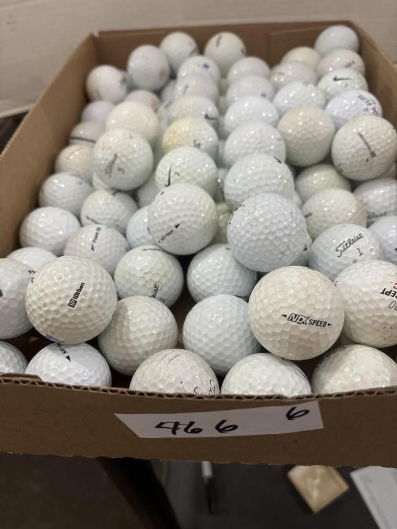 Flat of Golf Balls