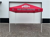 OHIO STATE BUCKEYES 10 X 10 POP UP TENT - TEAR IN