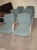 (6) Waiting Room Chairs Some Damaged
