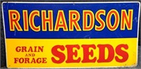 Richardson Seeds Metal Advertising Sign