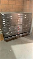 2 x Sets Steel Map / Parts Drawers with Parts