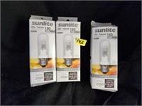 3 NEW Sunlite 150watt tubular bulbs