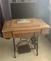 HP computer monitor and sewing cabinet