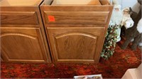 OAK BASE CABINET WITH DRAWER AND DOOR