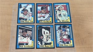 6 1990 Dale Earnhardt Nascar Racing Cards