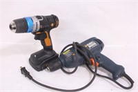 Black & Decker Corded Drill, WORX Battery Op Drill
