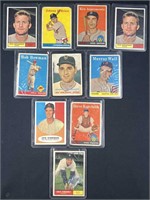 (10) 1950s-60s Topps Baseball Cards