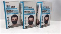 3 New Boxes Homedics Ear Loop Face Masks