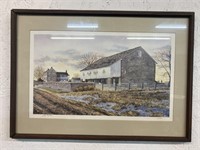 Framed Art Print of Barn by Jeff Marks  13/450